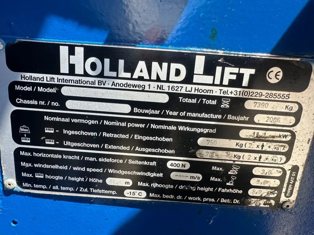 Teleskoparbeitsbühne del tipo Holland Lift Q-135EL18 Elektra Schaarhoogwerker 15.5 meter werkhoogte 873 uur, Gebrauchtmaschine In VEEN (Immagine 4)