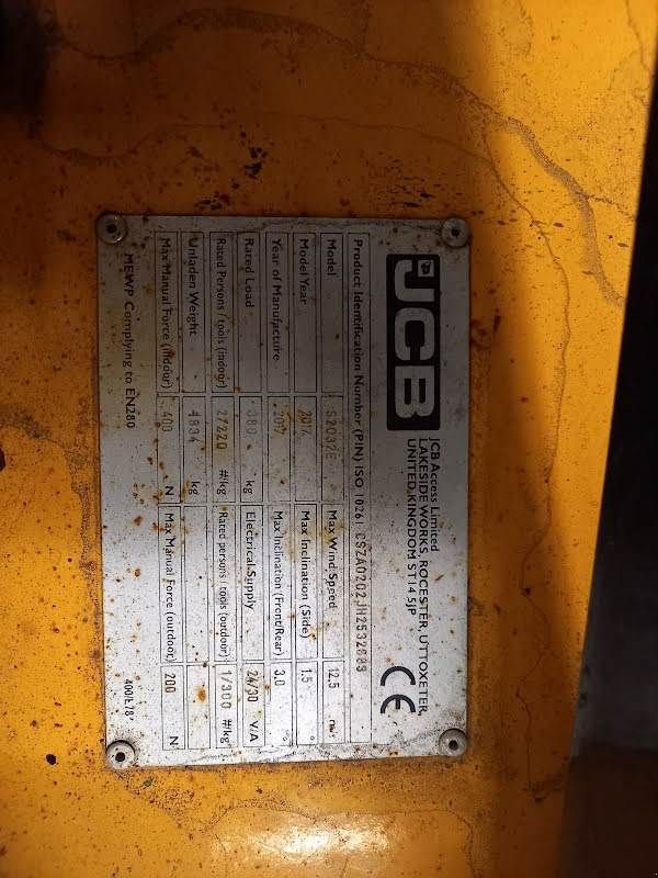 Teleskoparbeitsbühne tip JCB S2032E, Gebrauchtmaschine in Waregem (Poză 9)