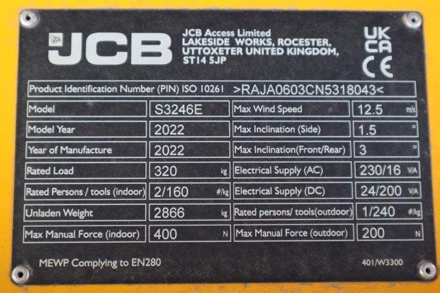 Teleskoparbeitsbühne typu JCB S3246E Valid inspection, *Guarantee! New And Avail, Gebrauchtmaschine w Groenlo (Zdjęcie 7)