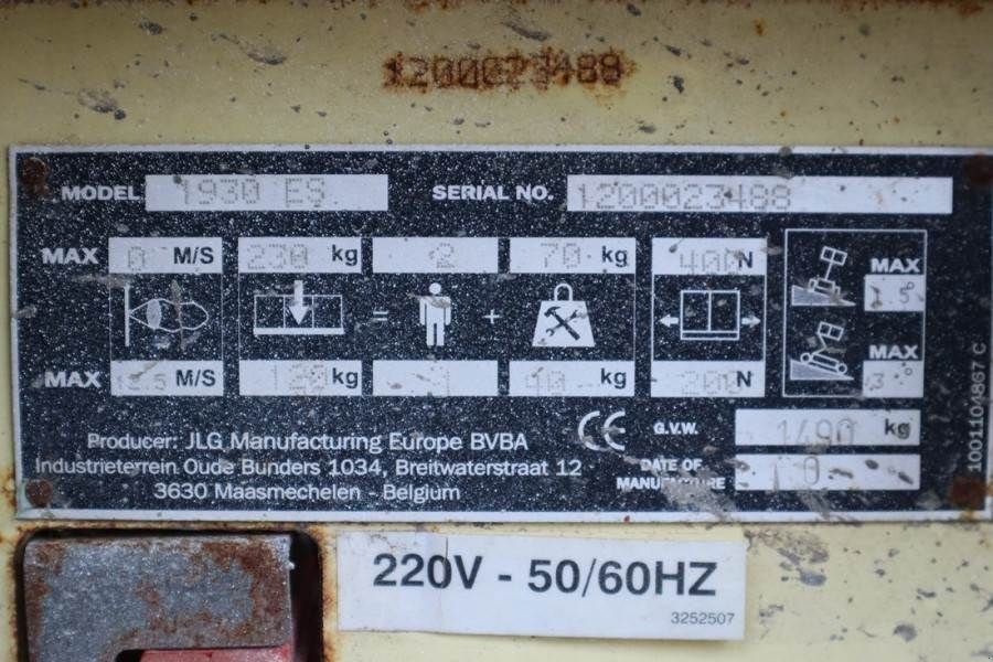 Teleskoparbeitsbühne tipa JLG 1930ES Electric, 7.72m Working Height, 227kg Capac, Gebrauchtmaschine u Groenlo (Slika 7)