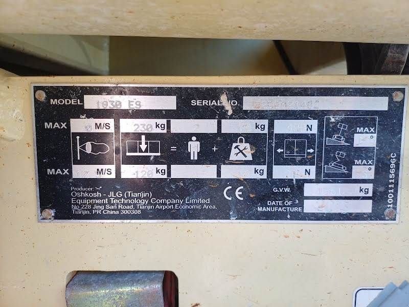 Teleskoparbeitsbühne a típus JLG 1930ES, Gebrauchtmaschine ekkor: Waregem (Kép 4)