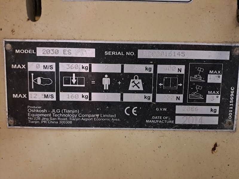 Teleskoparbeitsbühne tip JLG 2030ES, Gebrauchtmaschine in Waregem (Poză 5)