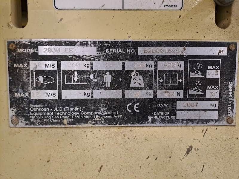 Teleskoparbeitsbühne tipa JLG 2030ES, Gebrauchtmaschine u Waregem (Slika 8)