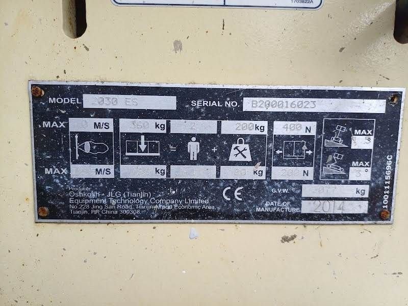 Teleskoparbeitsbühne типа JLG 2030ES, Gebrauchtmaschine в Waregem (Фотография 4)