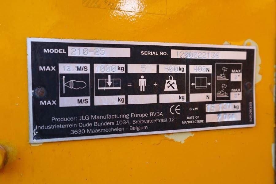 Teleskoparbeitsbühne typu JLG 210-25 Diesel, 4x4 Drive, 23m Working Height, 1000, Gebrauchtmaschine v Groenlo (Obrázek 7)