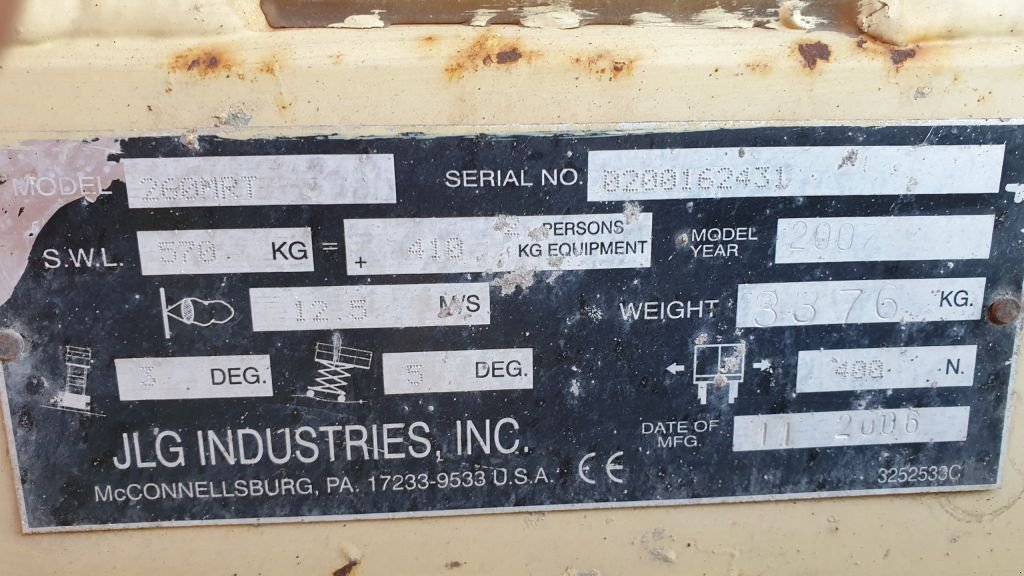 Teleskoparbeitsbühne des Typs JLG 260MRT 10 meter werkhoogte RT 4x4, Gebrauchtmaschine in Marrum (Bild 7)