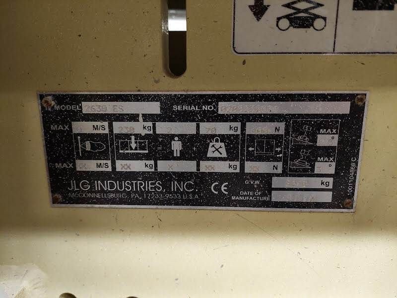 Teleskoparbeitsbühne Türe ait JLG 2630ES, Gebrauchtmaschine içinde Waregem (resim 9)