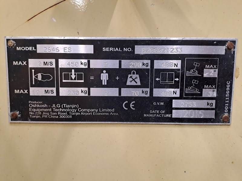 Teleskoparbeitsbühne του τύπου JLG 2646ES, Gebrauchtmaschine σε Waregem (Φωτογραφία 5)