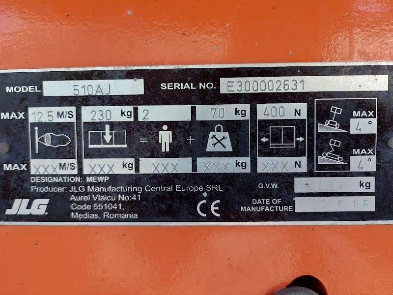 Teleskoparbeitsbühne типа JLG 510AJ, Gebrauchtmaschine в Waregem (Фотография 10)