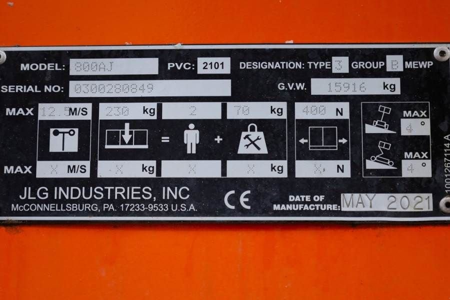 Teleskoparbeitsbühne van het type JLG 800AJ Valid Inspection, Diesel, 4x4 Drive, 26.5m W, Gebrauchtmaschine in Groenlo (Foto 7)