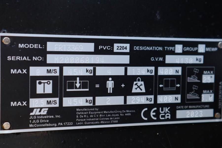 Teleskoparbeitsbühne del tipo JLG ERT3369 Unused, Electric, 12m Working Height, 454k, Gebrauchtmaschine en Groenlo (Imagen 7)