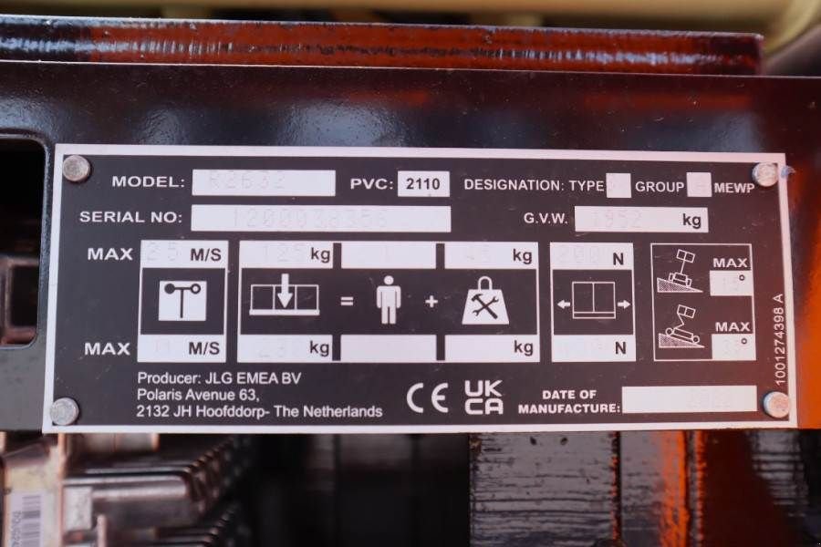 Teleskoparbeitsbühne типа JLG R2632 Unused, Electric, 9.60m Working Height, 230k, Gebrauchtmaschine в Groenlo (Фотография 11)