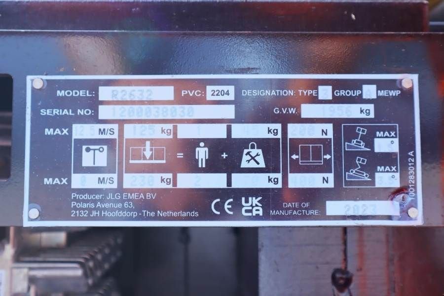 Teleskoparbeitsbühne типа JLG R2632 Unused, Electric, 9.60m Working Height, 230k, Gebrauchtmaschine в Groenlo (Фотография 7)