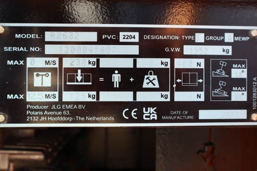 Teleskoparbeitsbühne des Typs JLG R2632 Unused, Electric, 9.60m Working Height, 230k, Gebrauchtmaschine in Groenlo (Bild 7)