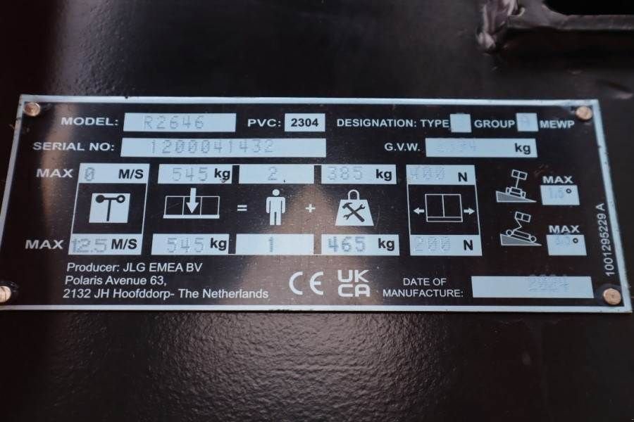 Teleskoparbeitsbühne of the type JLG R2646 Unused, Electric, 9.75m Working Height, 545k, Gebrauchtmaschine in Groenlo (Picture 8)