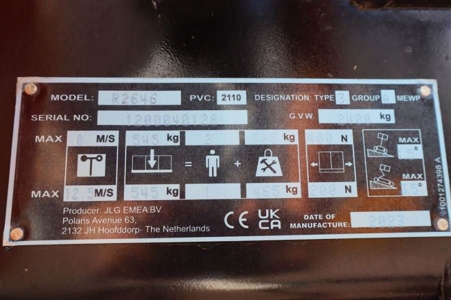 Teleskoparbeitsbühne des Typs JLG R2646 Unused, Electric, 9.75m Working Height, 545k, Gebrauchtmaschine in Groenlo (Bild 8)