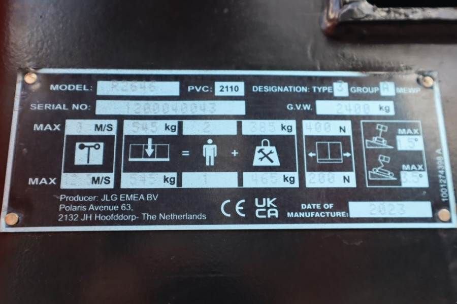 Teleskoparbeitsbühne typu JLG R2646 Unused, Electric, 9.75m Working Height, 545k, Gebrauchtmaschine w Groenlo (Zdjęcie 9)