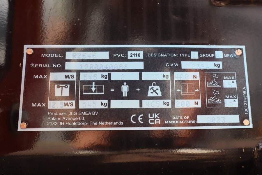 Teleskoparbeitsbühne typu JLG R2646 Unused, Electric, 9.75m Working Height, 545k, Gebrauchtmaschine v Groenlo (Obrázek 7)