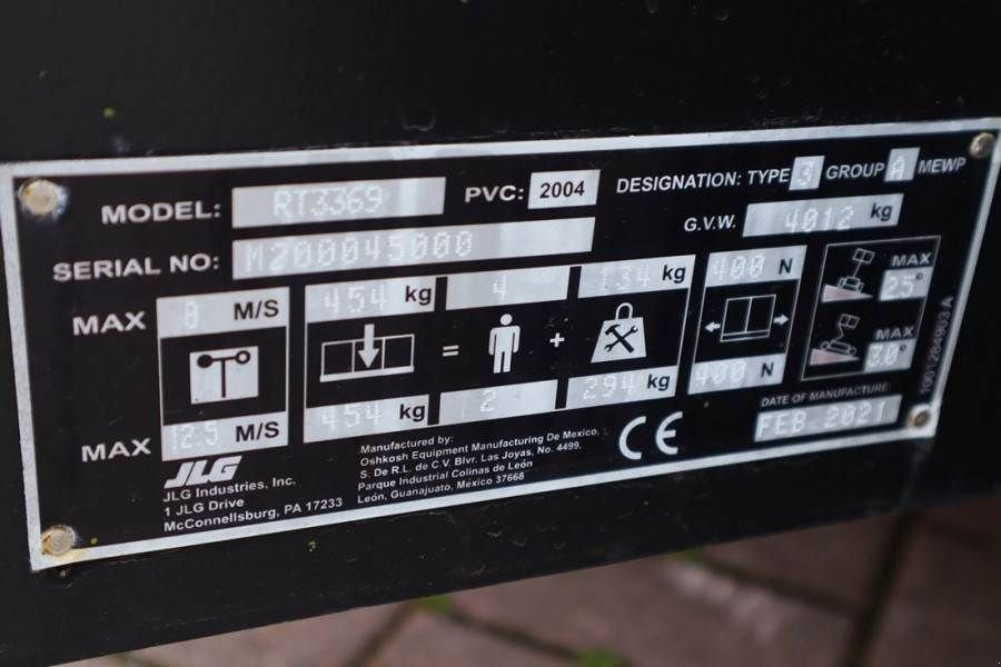 Teleskoparbeitsbühne typu JLG RT3369 Unused, Diesel, 12m Working Height, 454kg C, Gebrauchtmaschine w Groenlo (Zdjęcie 8)
