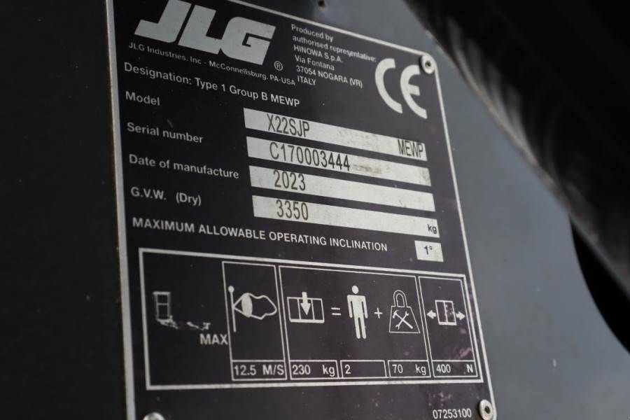 Teleskoparbeitsbühne typu JLG X22SJP Unused, Valid inspection, *Guarantee! Dies, Gebrauchtmaschine w Groenlo (Zdjęcie 7)