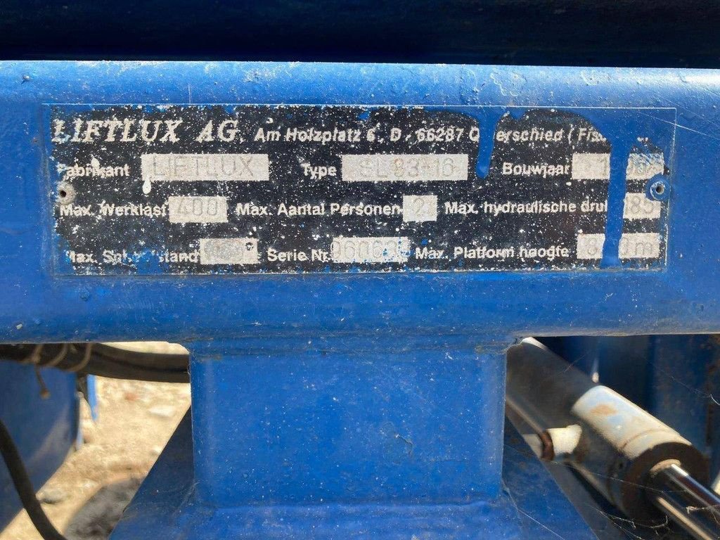 Teleskoparbeitsbühne typu Liftlux SL 83-16, Gebrauchtmaschine w Antwerpen (Zdjęcie 9)