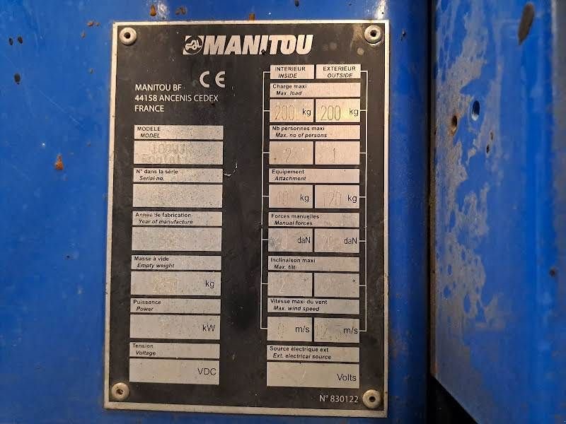 Teleskoparbeitsbühne typu Manitou 100VJR, Gebrauchtmaschine w Waregem (Zdjęcie 7)