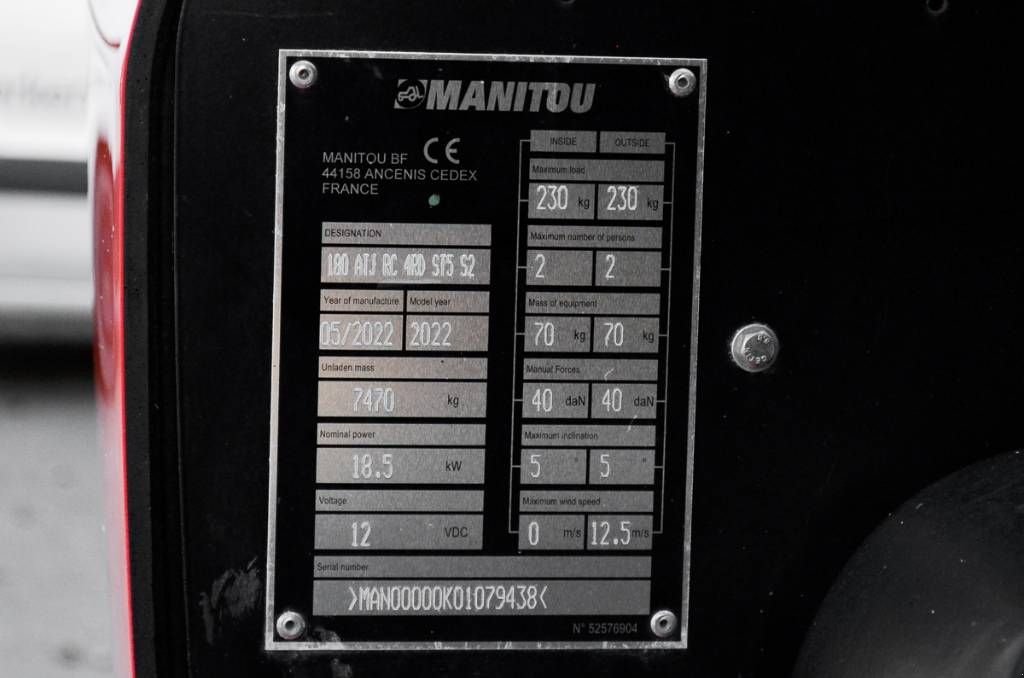 Teleskoparbeitsbühne of the type Manitou 180 ATJ, Gebrauchtmaschine in Moerbeke (Picture 7)