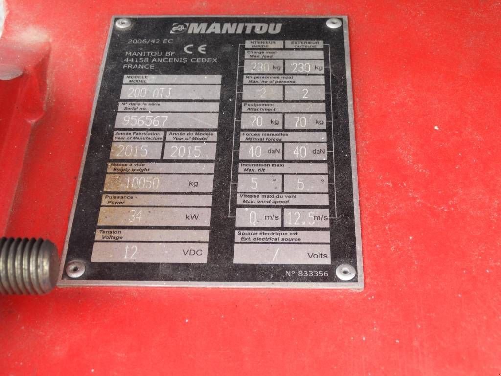 Teleskoparbeitsbühne του τύπου Manitou 200 ATJ, Gebrauchtmaschine σε Sittard (Φωτογραφία 11)