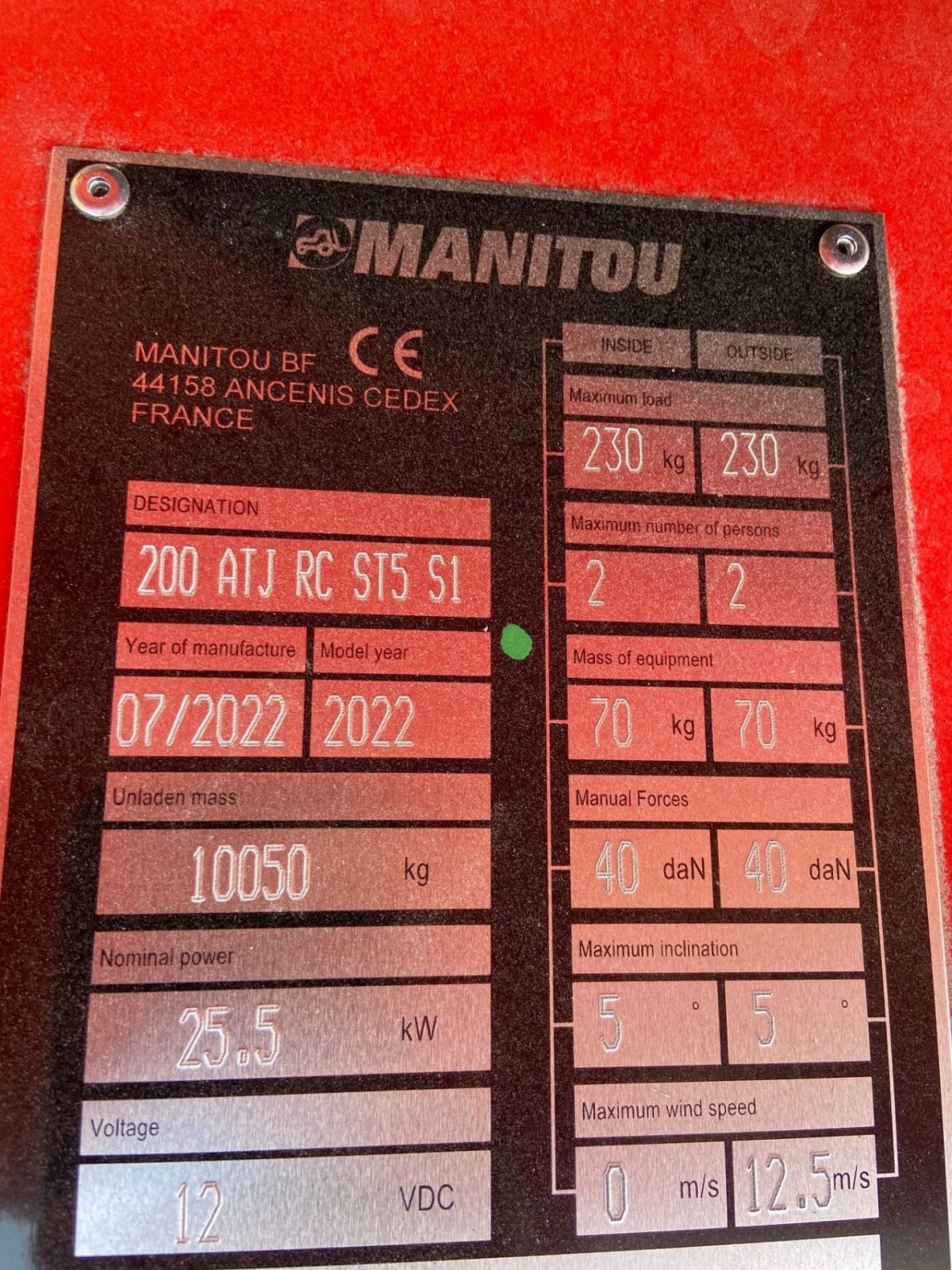 Teleskoparbeitsbühne Türe ait Manitou 200 ATJ, Neumaschine içinde Laren Gld (resim 3)