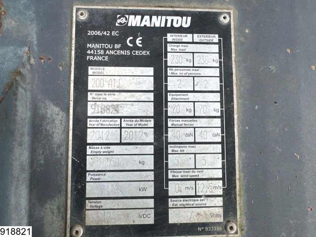 Teleskoparbeitsbühne des Typs Manitou 200ATJ H 20 mtr, Max 230 kg, 4X4, Gebrauchtmaschine in Ede (Bild 11)