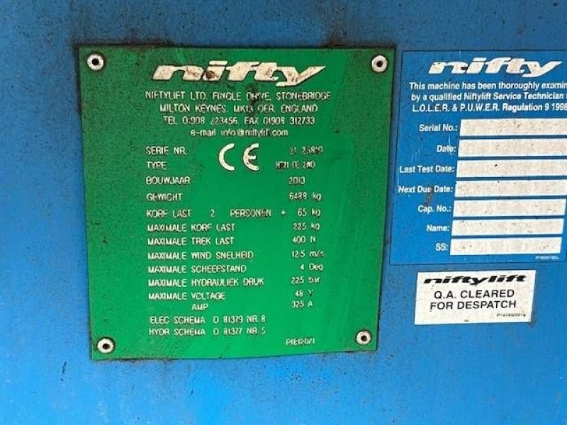 Teleskoparbeitsbühne typu Niftylift HR 21 D E, Gebrauchtmaschine v Sittard (Obrázok 11)