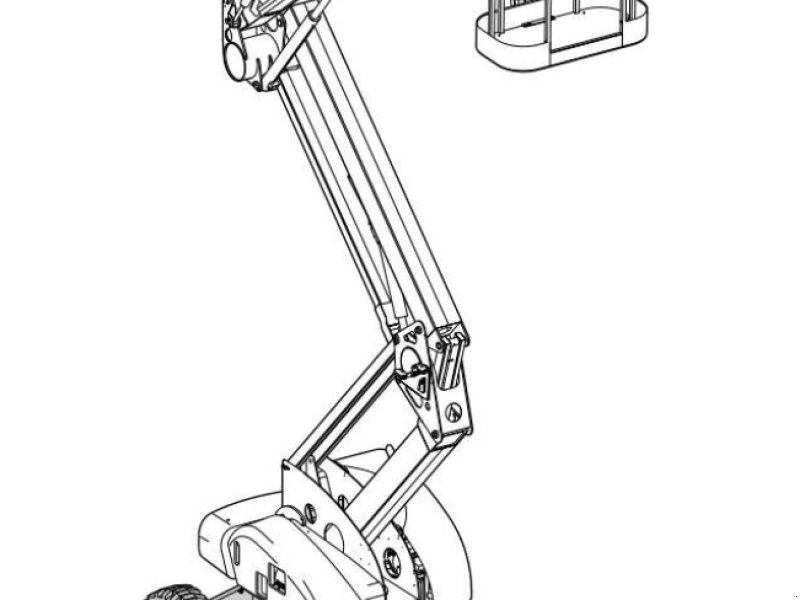 Teleskoparbeitsbühne tip Niftylift HR21D sloper different parts, Gebrauchtmaschine in Hooge mierde (Poză 1)