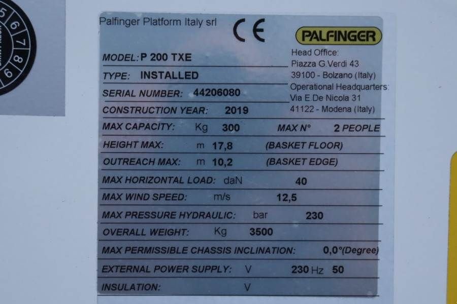 Teleskoparbeitsbühne za tip Palfinger P200TXE Valid inspection, *Guarantee! Driving Lice, Gebrauchtmaschine u Groenlo (Slika 7)