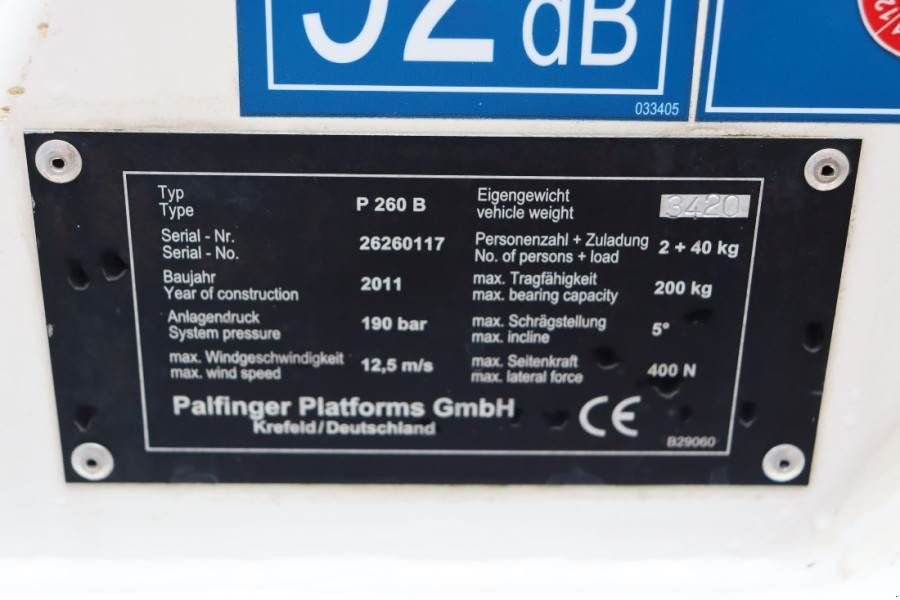 Teleskoparbeitsbühne des Typs Palfinger P260B Dutch Registration, Driving Licence B/3, Die, Gebrauchtmaschine in Groenlo (Bild 7)