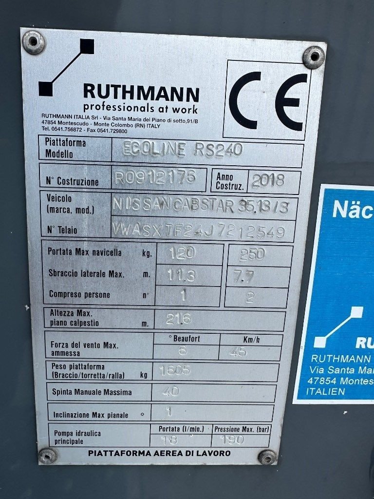 Teleskoparbeitsbühne типа Ruthmann Ecoline RS 240, Gebrauchtmaschine в WIJCHEN (Фотография 4)