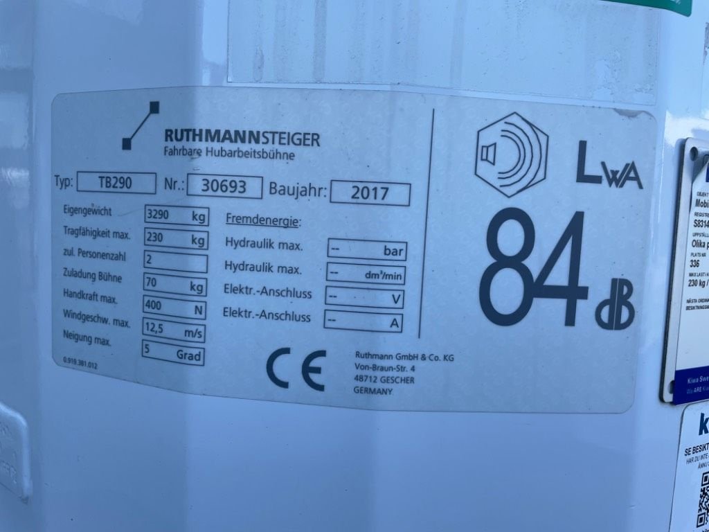 Teleskoparbeitsbühne tip Ruthmann TB 290, Gebrauchtmaschine in WIJCHEN (Poză 2)