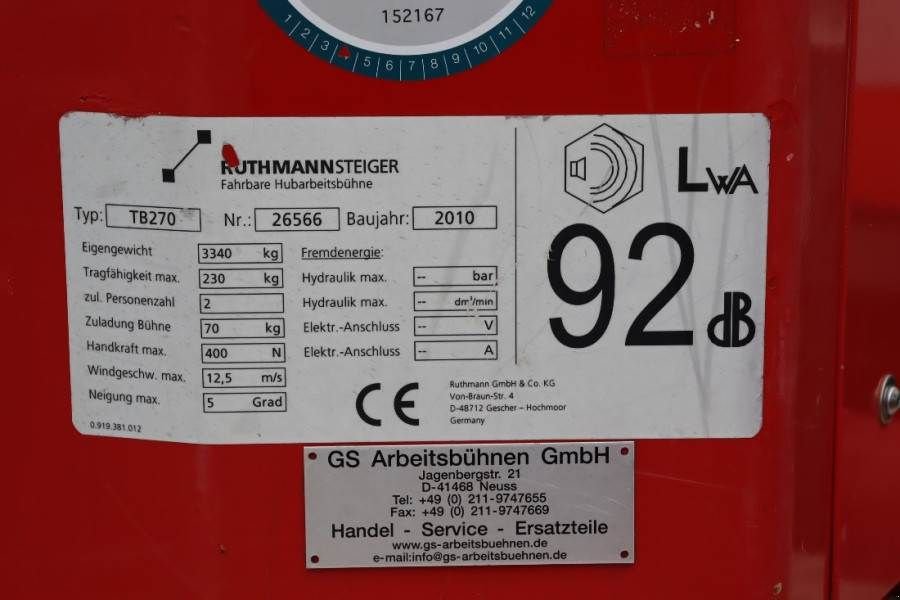 Teleskoparbeitsbühne of the type Ruthmann TB270 Valid inspection, *Guarantee! Driving Licenc, Gebrauchtmaschine in Groenlo (Picture 6)