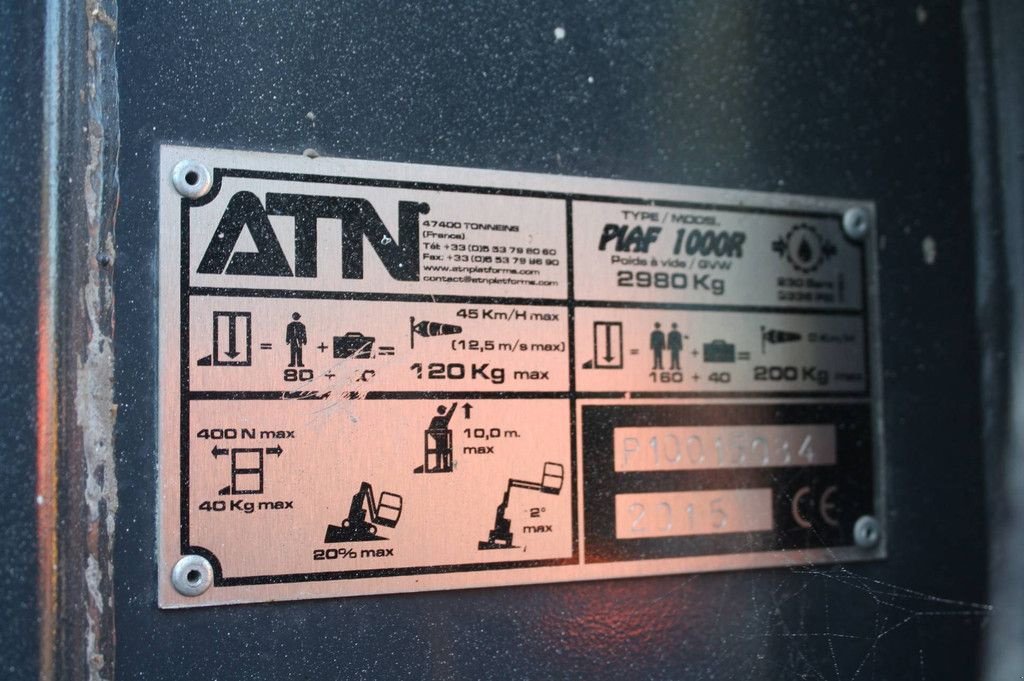 Teleskoparbeitsbühne tipa Sonstige ATN 1000R, Gebrauchtmaschine u Antwerpen (Slika 8)