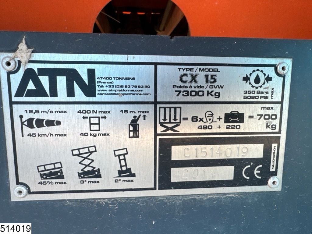 Teleskoparbeitsbühne des Typs Sonstige ATN CX15 4x4, H15 mtr, Max 700kg, Gebrauchtmaschine in Ede (Bild 5)