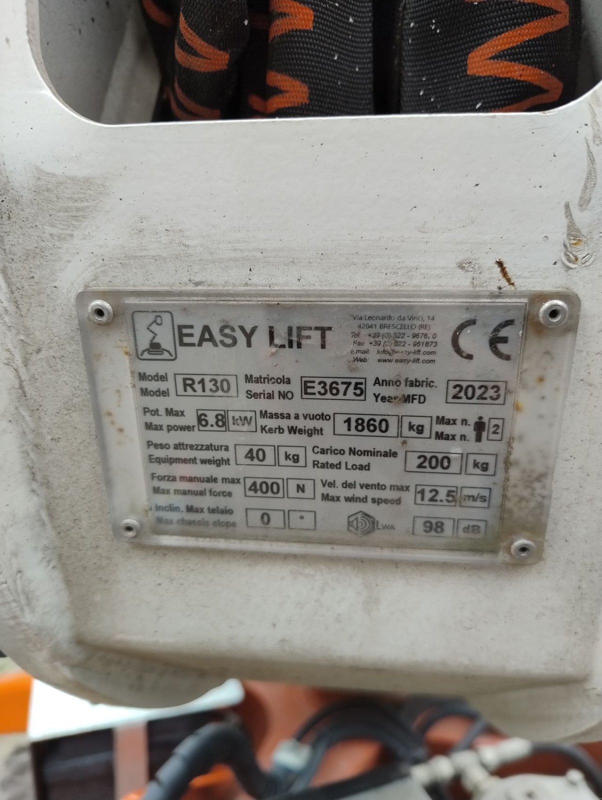 Teleskoparbeitsbühne tip Sonstige Easy lift R 130, Gebrauchtmaschine in Veldhoven (Poză 4)