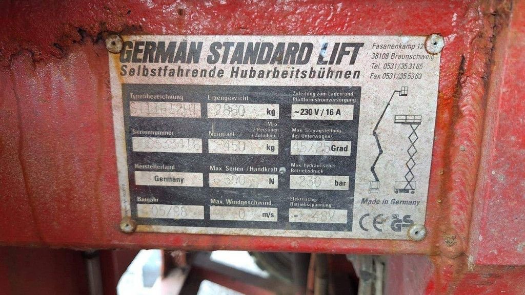 Teleskoparbeitsbühne от тип Sonstige German S111-12HT, Gebrauchtmaschine в Antwerpen (Снимка 4)