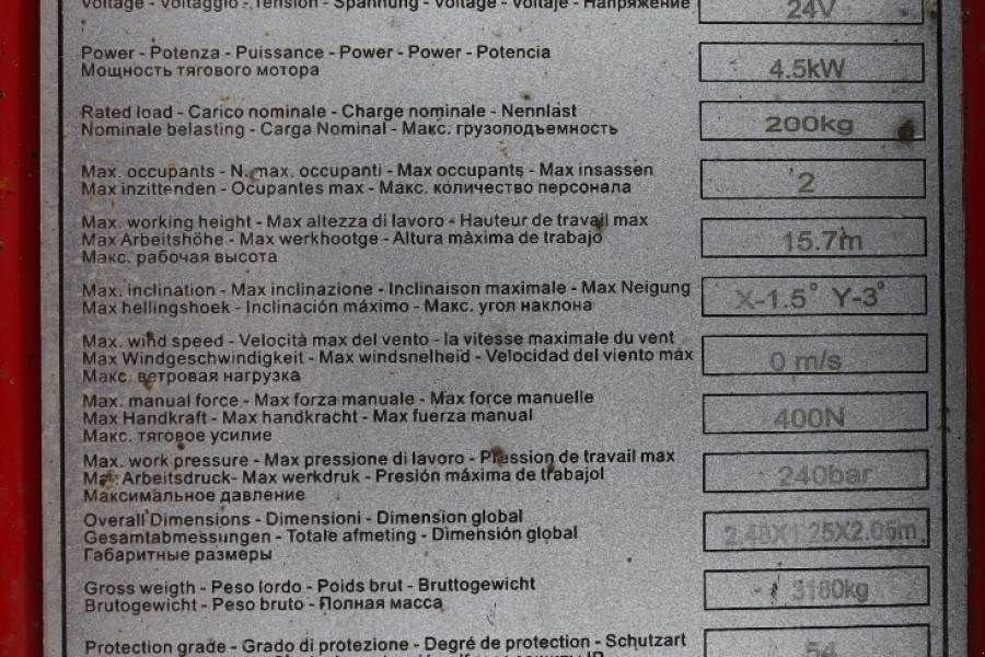 Teleskoparbeitsbühne tipa Sonstige MAGNI ES1612E Valid inspection, *Guarantee!, Electric, 1, Gebrauchtmaschine u Groenlo (Slika 7)