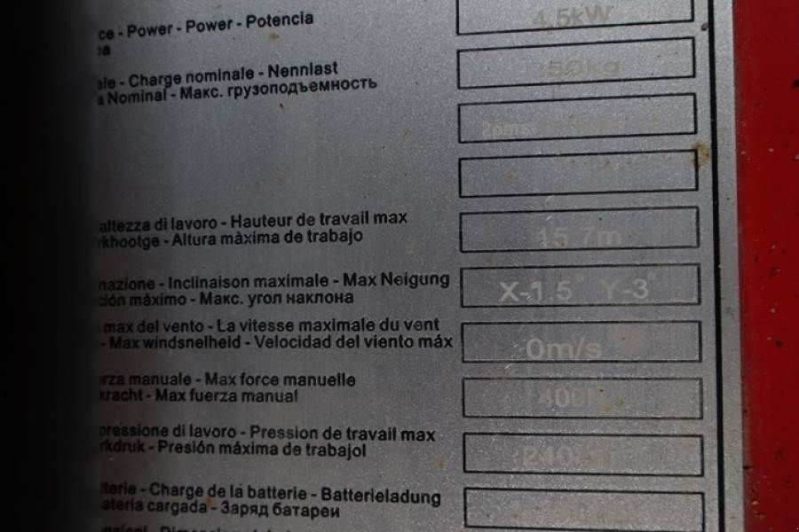 Teleskoparbeitsbühne типа Sonstige MAGNI ES1612ECP Valid inspection, *Guarantee!, Electric,, Gebrauchtmaschine в Groenlo (Фотография 7)