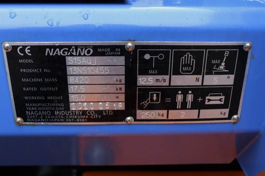 Teleskoparbeitsbühne του τύπου Sonstige Nagano S15Auj Valid inspection, *Guarantee! Diesel, 15 m, Gebrauchtmaschine σε Groenlo (Φωτογραφία 7)