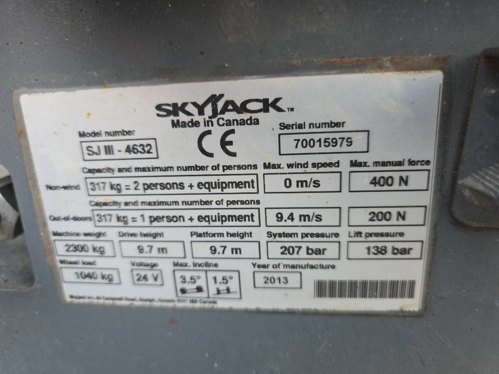 Teleskoparbeitsbühne du type Sonstige Sky Jack SJ 4632, Gebrauchtmaschine en Hooge mierde (Photo 10)