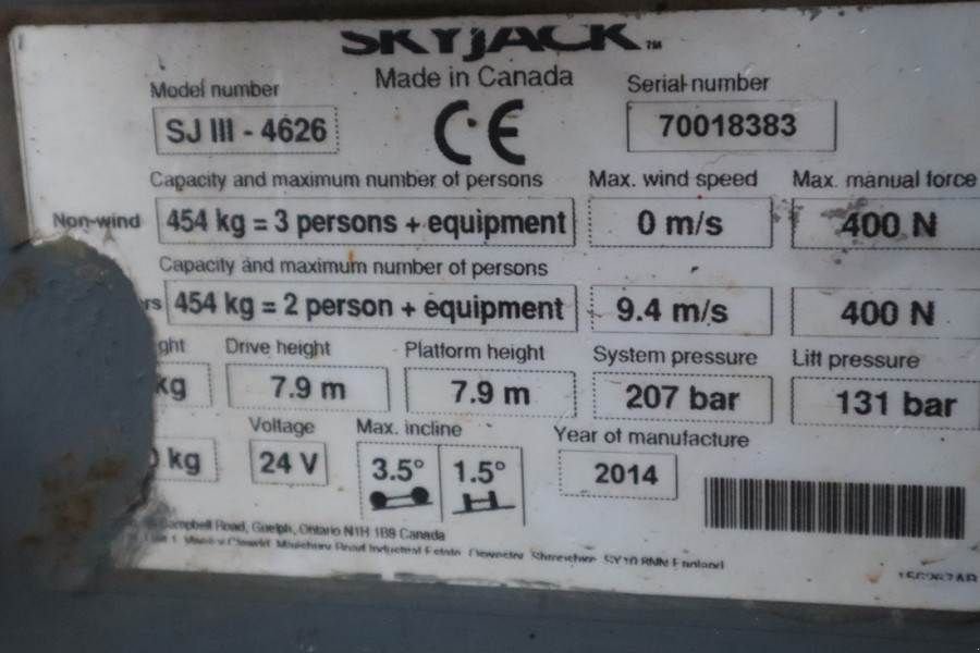 Teleskoparbeitsbühne του τύπου Sonstige Sky Jack SJ4626 Electric, 10m Working Height, 454kg Capacit, Gebrauchtmaschine σε Groenlo (Φωτογραφία 8)