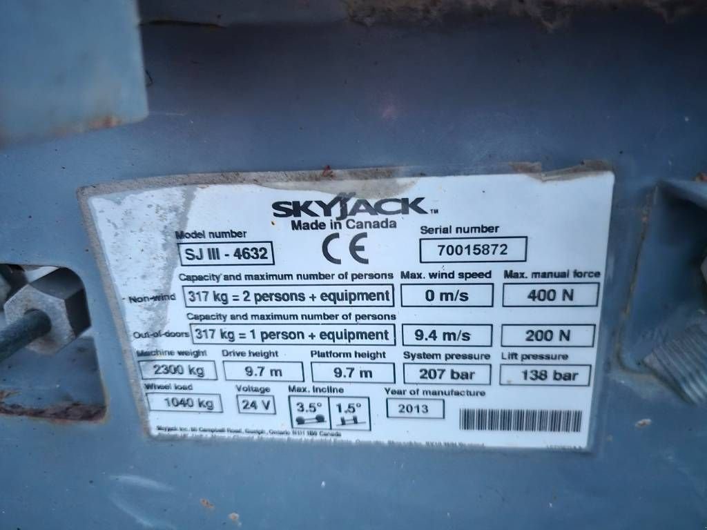 Teleskoparbeitsbühne of the type Sonstige Sky Jack SJ4632 elektro schaarhoogwerker hoogwerker 12m, Gebrauchtmaschine in Hooge mierde (Picture 10)