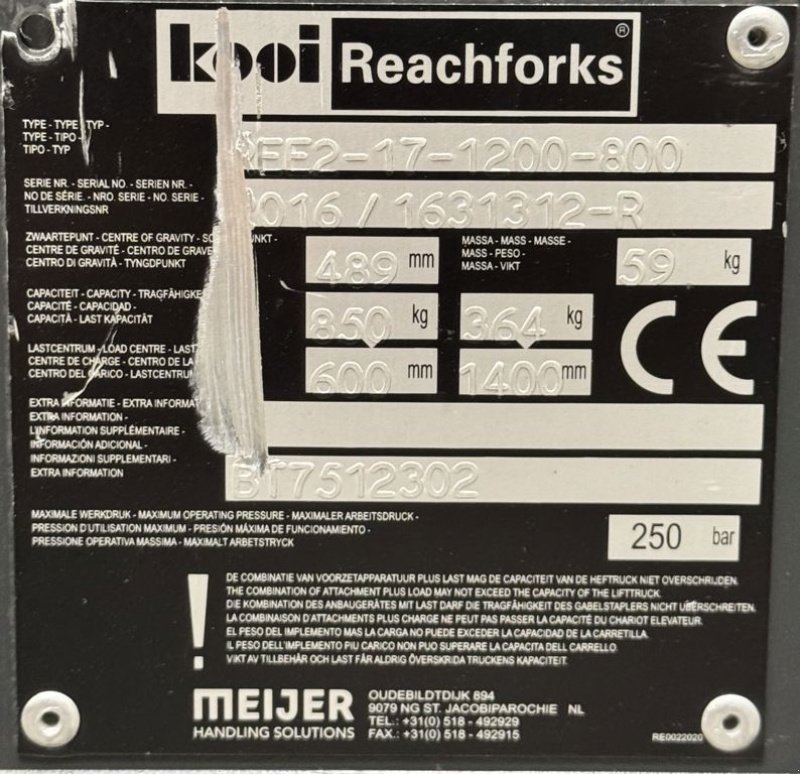 Teleskoplader του τύπου BT RRE160 - MET REACHVORKEN, Gebrauchtmaschine σε Barneveld (Φωτογραφία 9)