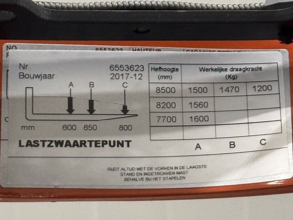 Teleskoplader typu BT RRE160H, Gebrauchtmaschine w Barneveld (Zdjęcie 8)