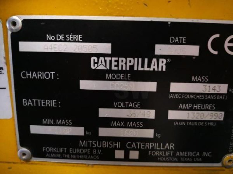 Teleskoplader типа Caterpillar EC25N, Gebrauchtmaschine в senlis (Фотография 9)